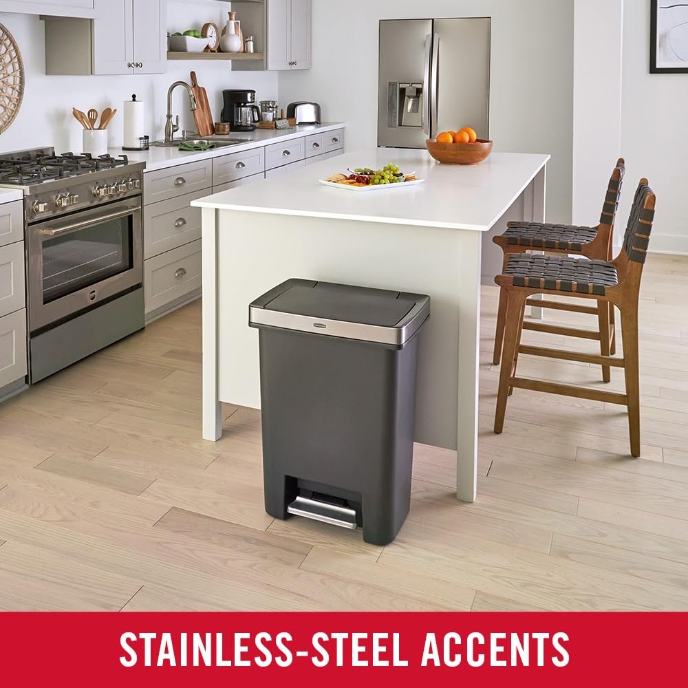 Rubbermaid Premier High-Capacity Step-On Trash Can, 19 Gallon - Image 2