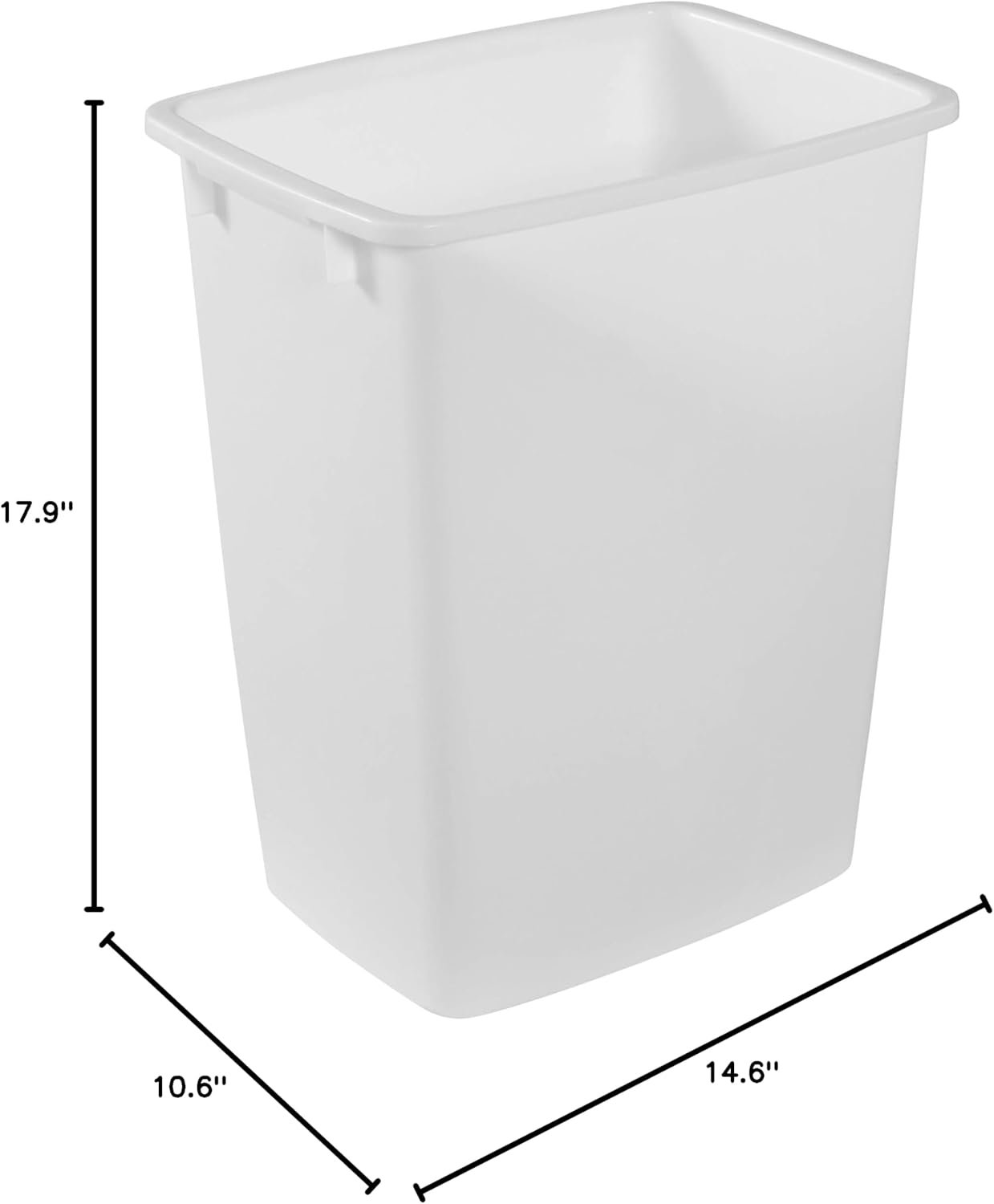 Rubbermaid Small Kitchen Bathroom Trash Can - Image 2