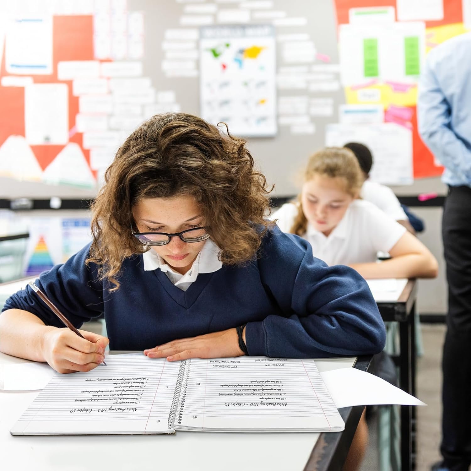 SUNEE Spiral Notebooks, 1-Subject, 5 Pack, College Ruled Paper - Image 2