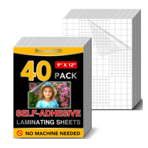 40 PCS Self-Adhesive Laminating Sheets