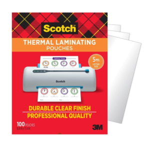 Scotch Thermal Laminating Pouches, 100 Count