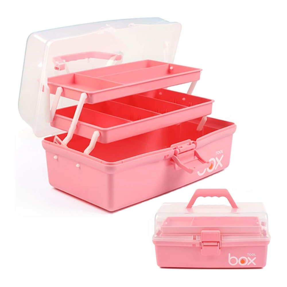 12in 3-Layer Plastic Craft Organizers and Storage