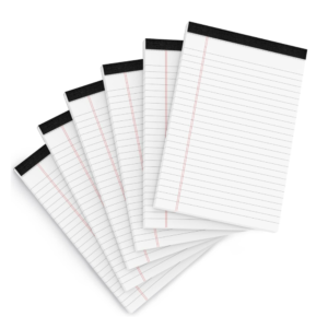 Legal Pads 5x8 Inch Writing Pads for Office Note Pads