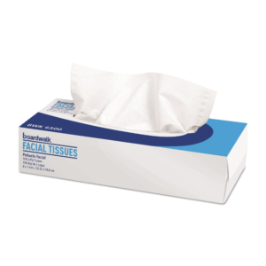 Boardwalk 6500 Facial Tissue, Flat Box, 2-Ply (30 Packs of 100)
