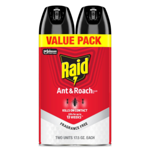 Raid Ant & Roach Killer 26, Fragrance Free Bug Killer for Home Use