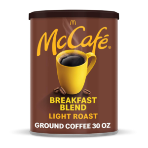 McCafe Breakfast Blend, Light Roast Ground Coffee, 30 oz Canister