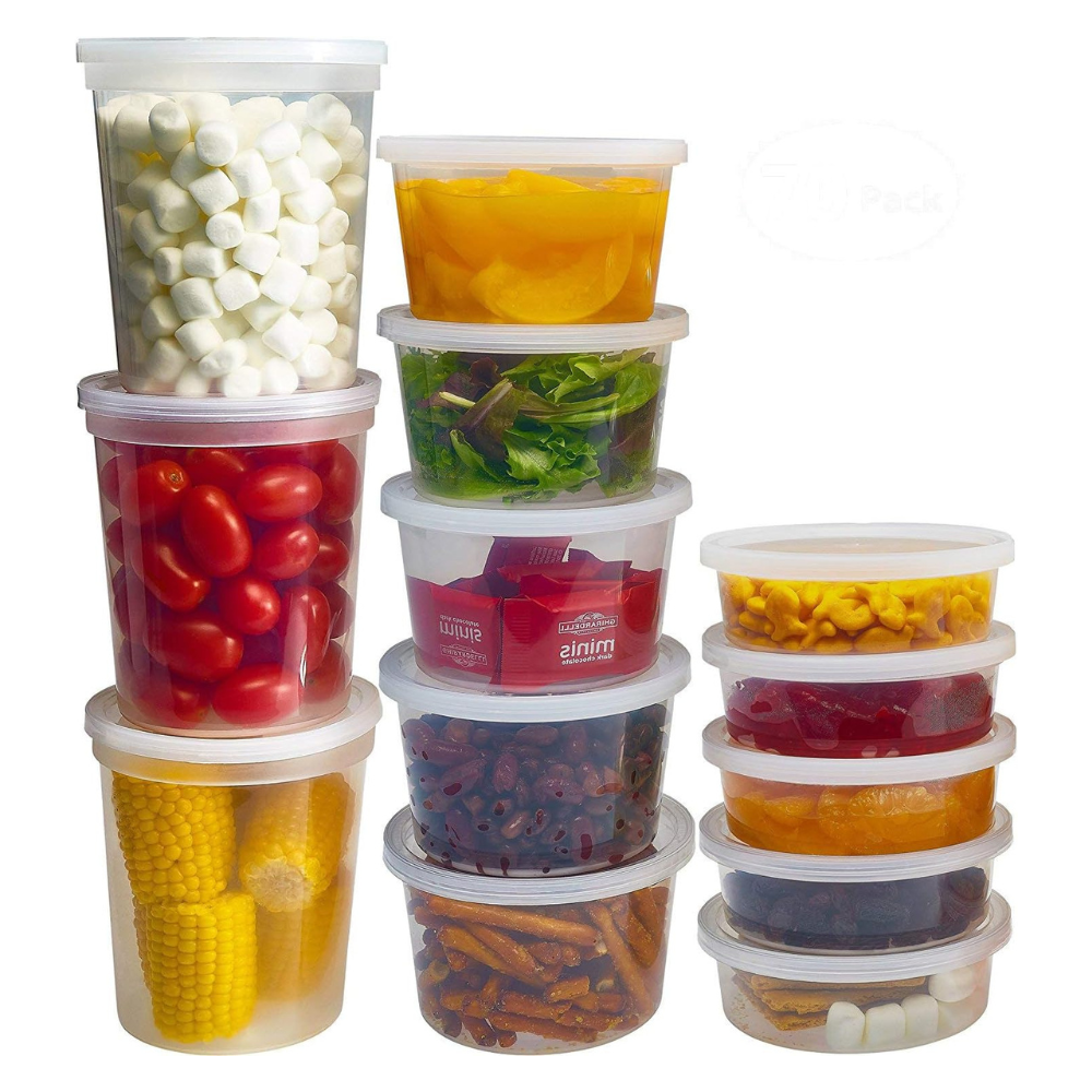 DuraHome Food Storage Containers with Lids 8oz