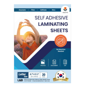 Self Stick Laminating Sheets 8.7 x 12.2 Inches, 4mil