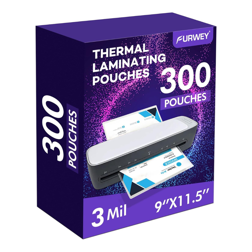 300 Pack Laminating Sheets, 3 Mil, 9 x 11.5