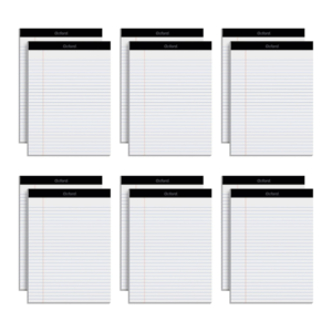 Oxford 8.5 x 11 Inch Legal Pads, 12 Pack, Wide Ruled on Both Sides
