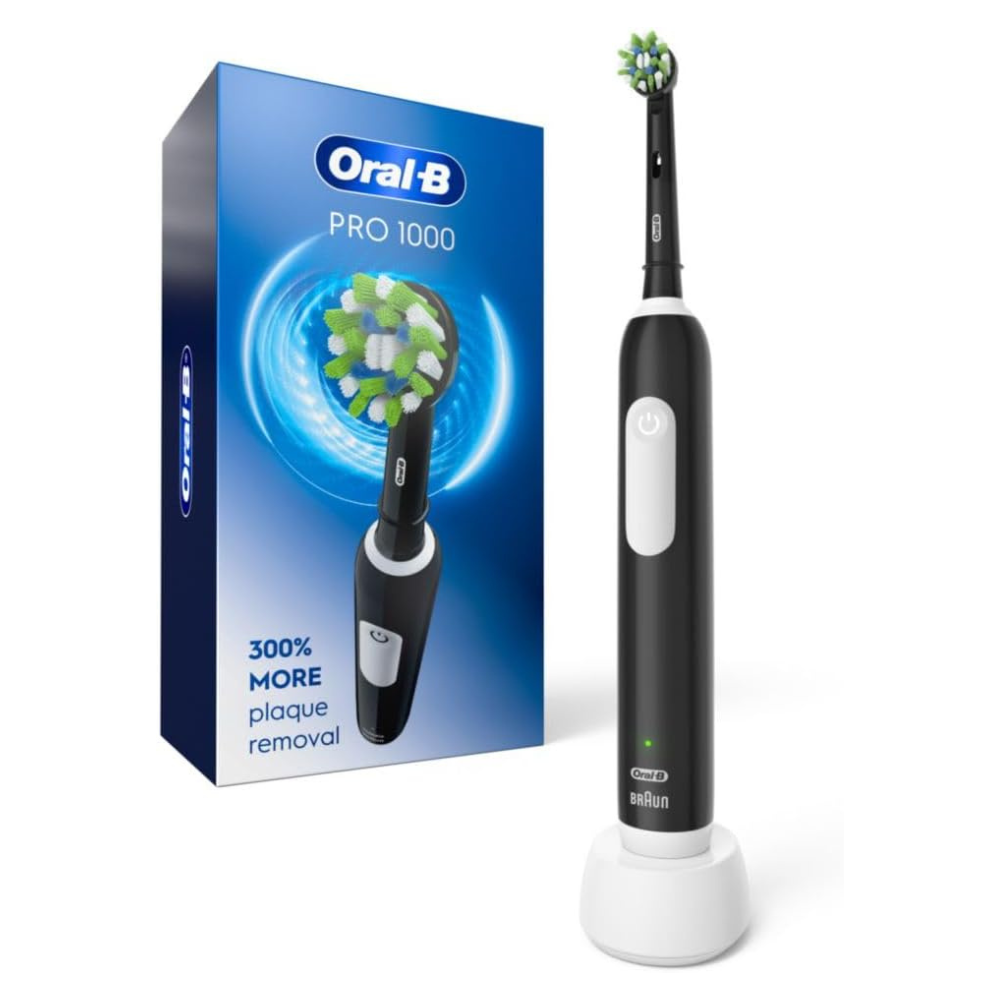 Oral-B Pro 1000 Rechargeable Electric Toothbrush, Black