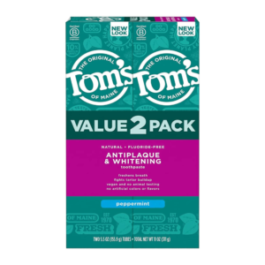 Tom's of Maine Fluoride-Free Antiplaque & Whitening Natural Toothpaste