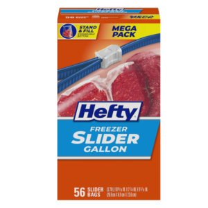 Hefty Slider Freezer Kitchen Storage Bags
