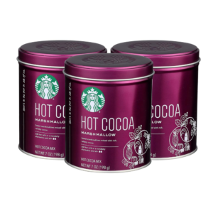 Starbucks Hot Cocoa Mix Tin (Marshmallow, Pack of 3)