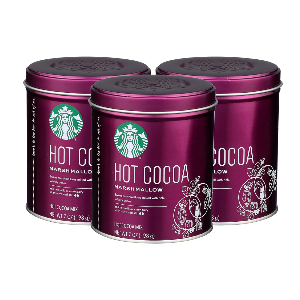 Starbucks Hot Cocoa Mix Tin (Marshmallow, Pack of 3)