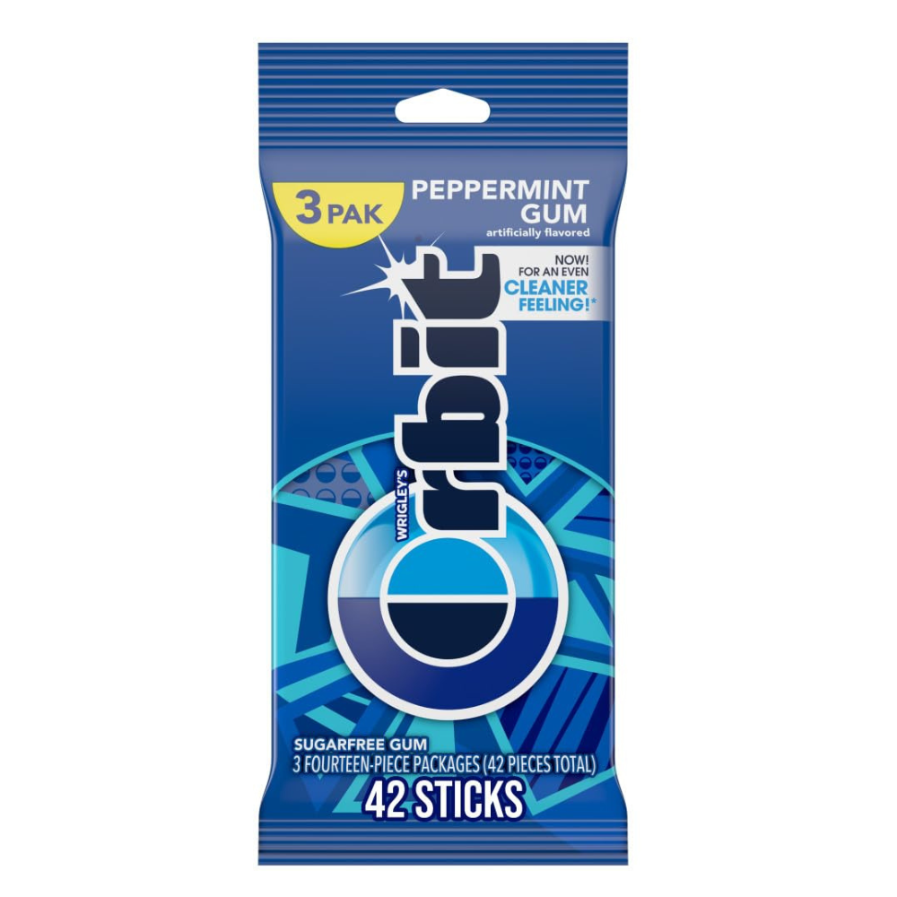 ORBIT Peppermint Sugarfree Chewing Gum