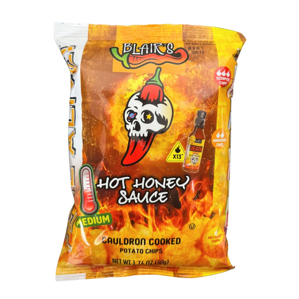 Blair's Hot Honey Sauce Potato Chips 1.75 Oz 10 Pack