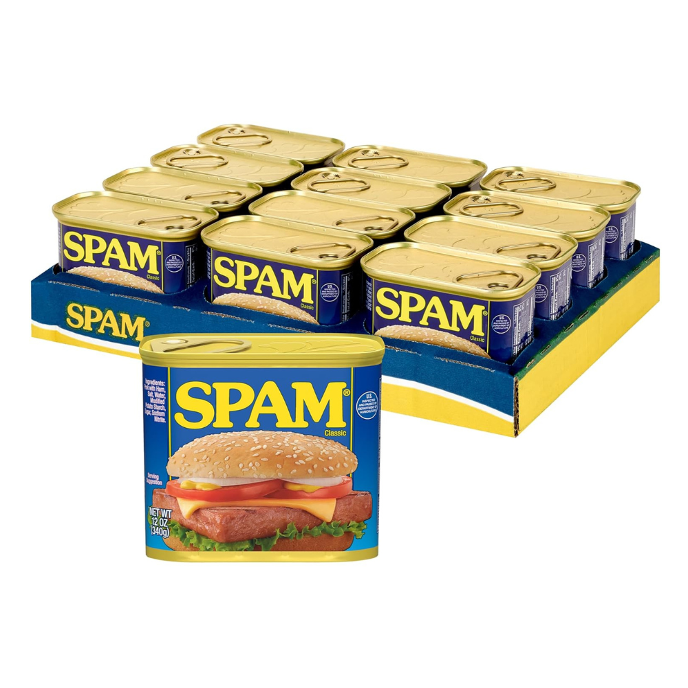 SPAM Classic, SPAM Canned Meat, 12 oz Can (12 Pack)