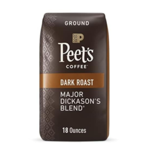 Peet's Coffee, Dark Roast Ground Coffee - Major Dickason's Blend 18 Ounce Bag