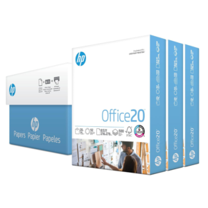 HP Printer Paper | 8.5 x 11 Paper | Office 20 lb | 3 Ream Case - 1500 Sheets