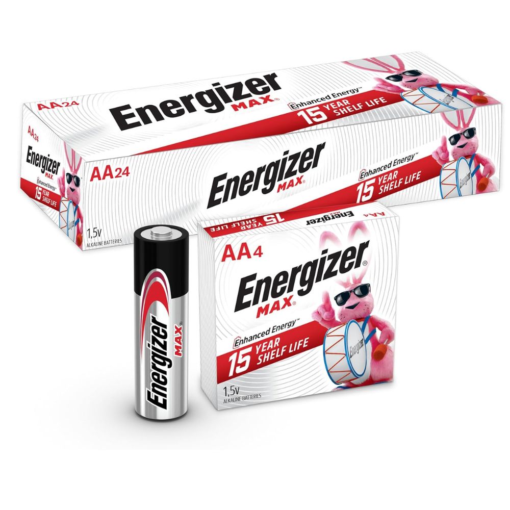 Energizer AA Batteries, MAX Double A Battery Alkaline, 24 Count