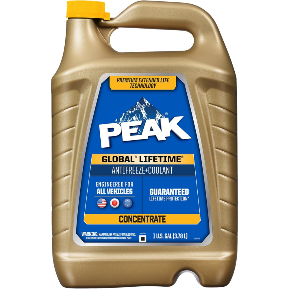 PEAK Global Lifetime Concentrate Antifreeze and Coolant for All Vehicles, 1 Gal.
