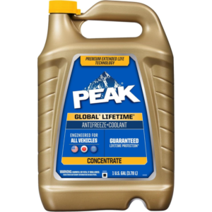 PEAK Global Lifetime Concentrate Antifreeze and Coolant for All Vehicles, 1 Gal.