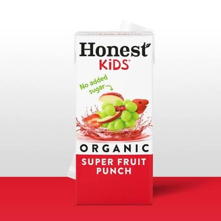 Honest Kids Super Fruit Punch, Organic Juice Drink, 6 Fl Oz, Pack of 40