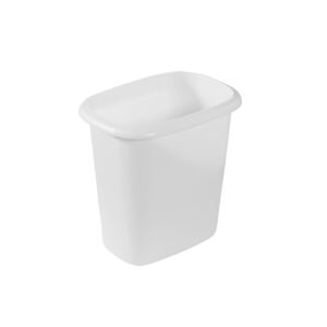 Rubbermaid Vanity Trash Can/Wastebasket 1.5-Gallons/6-Quarts White for