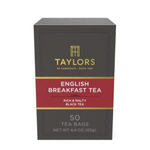 Taylors of Harrogate English Breakfast, Black Tea, Pillow Tea Bags, 50 Ct, Pack of 1