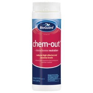ChemOut, 2 lb, Neutralizes High Chlorine & Bromine Levels, Reduces Pool Downtime, Suitable for All Pool Types