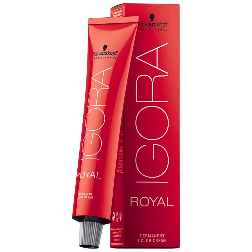 Professional Igora Royal Permanent Color Creme, 1-0 Black, 60 Gram