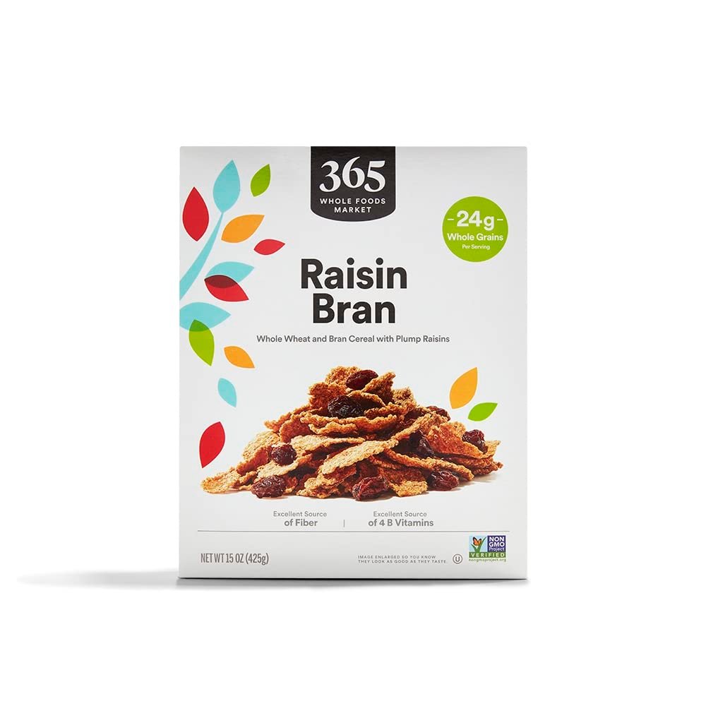 365 by Whole Foods Market, Raisin Bran Cereal, Vegan, 15 oz