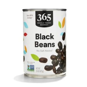 365 by Whole Foods Market, Unsalted Black Beans, 15 oz