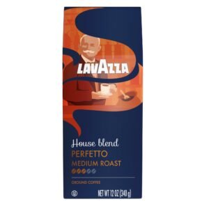 Lavazza House Blend Perfetto Ground Coffee 12oz Bag, Medium Roast, Full-bodied, Pack of 1 - Package May Vary