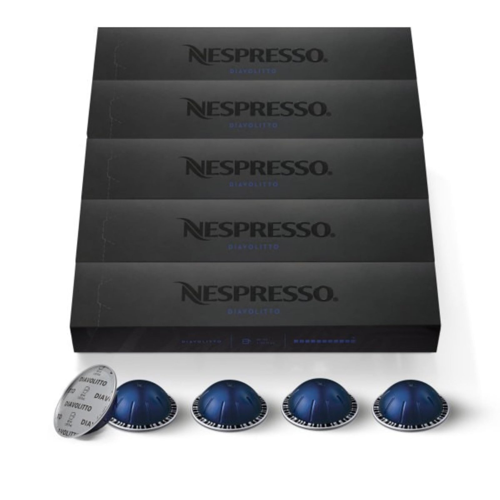 Nespresso VertuoLine Espresso, Diavolitto, 50 Ct