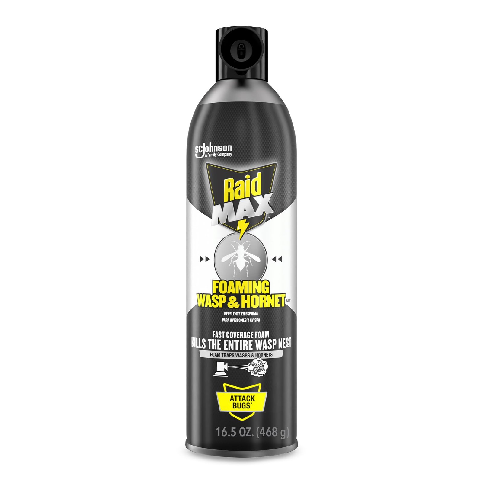 Raid Max Foaming Wasp & Hornet Killer, 16.5 oz
