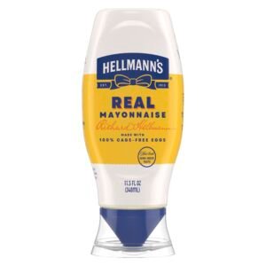 Hellmann's Real Mayonnaise Real Mayo Squeeze Bottle For a Creamy Sandwich Spread or Condiment Gluten Free