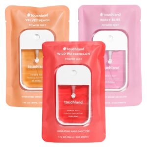 Touchland Hand Sanitizer Spray, Juicy Trio - 3 x 1 FL OZ