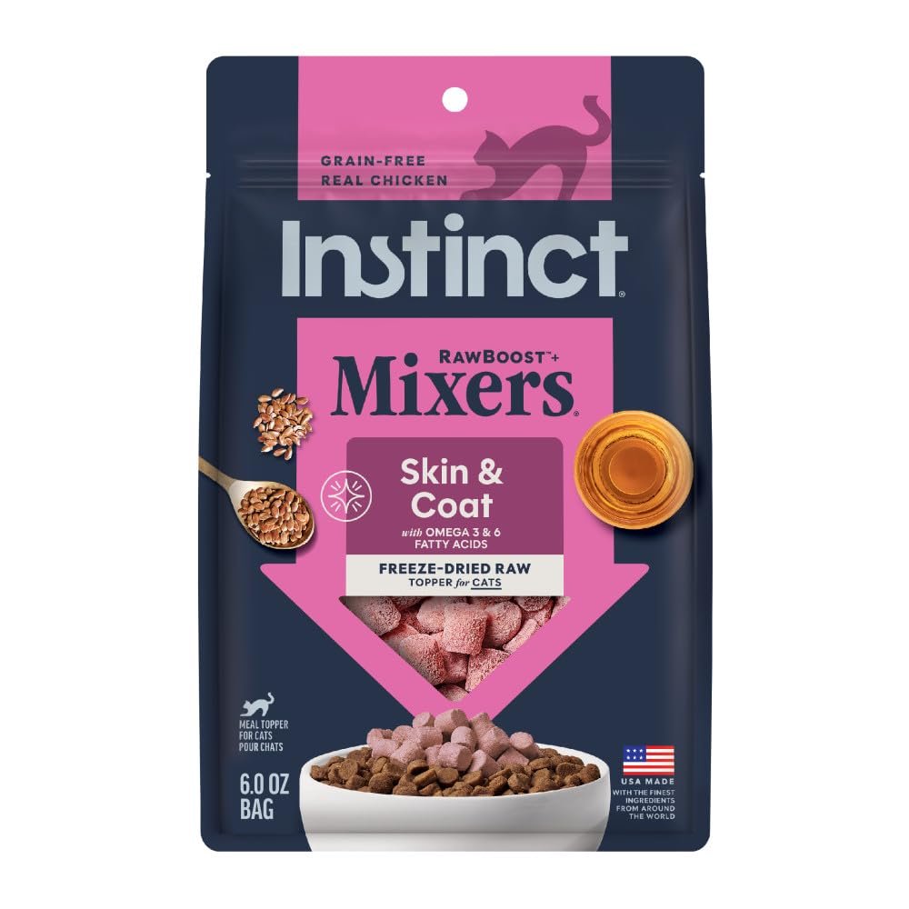 Instinct Raw Boost Mixers, Freeze Dried Cat Food Toppers with Functional Ingredients, Grain Free - 5.5 oz