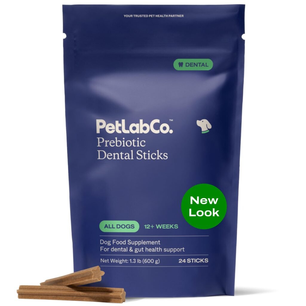 PetLab Co Dental Sticks Dog Dental Chews -Target Plaque & Tartar Build-Up at The Source - Designed