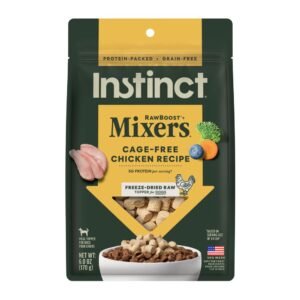 Instinct RawBoost Mixers, Freeze Dried Dog Food Topper, Grain-Free - Cage Free Chicken - 6 oz