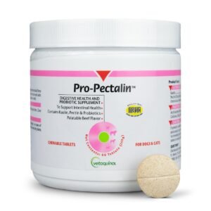 Vetoquinol Pro-Pectalin - Supports Digestive System & Stool Firmness & Cats - Chewable Probiotic Supplement for - Pack of 60