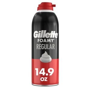 Gillette Foamy Classic Shave Foam for Men, Protection Against Shaving Irritation, Quick and Smooth Shave, shaving cream, 14.9 Oz