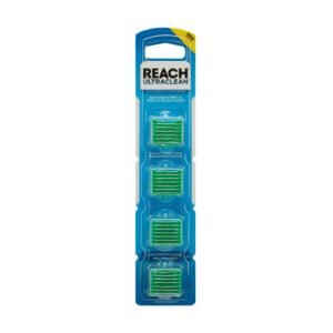 REACH Ultraclean Access Flosser Refill Heads, Mint, Plaque Remover for Teeth, Shred Resistant, for Hard to Reach Areas, Oral Care, PFAS Free, for Adults & Kids, 1 Pack, 28 Count