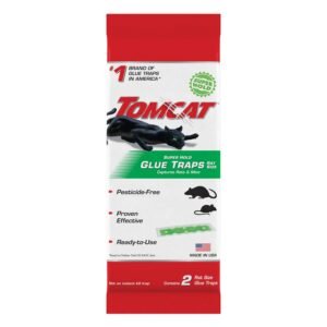 Tomcat Super Hold Glue Traps Rat Size for Rats, 2 Traps