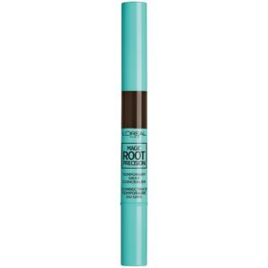 L'Oreal Paris Magic Root Precision Pen, Temporary Gray Hair Cover Up Concealer Brush with Washable Formula, Hair Concealer for Scattered Grays, 4 Dark Brown, 0.05 fl oz