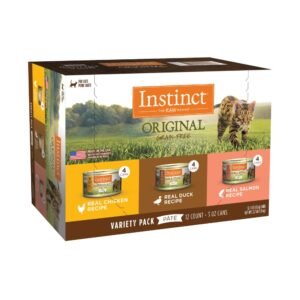 Instinct Original Grain Free Recipe Variety Pack Natural Wet Canned Cat Food by Nature's Variety - 3 Ounce | Pack of 12