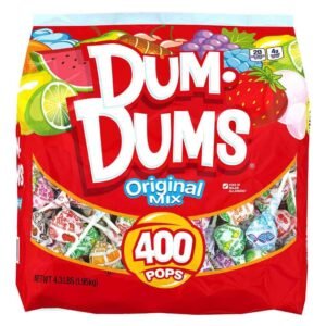Dum Dums Original Mix 400 ct. Bag - All-Time Classic Flavors, Assorted Suckers in Bulk Candy Bag - Individually Wrapped