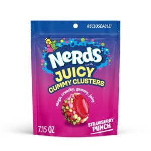 Nerds, Juicy Gummy Clusters, Strawberry Punch, 7.2 oz